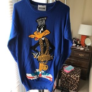 Moschino style long sleeve sweater